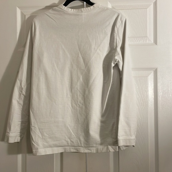 Zara plain white cotton long sleeve tshirt medium - Picture 5 of 6